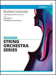 Brahms Interlude Orchestra sheet music cover Thumbnail